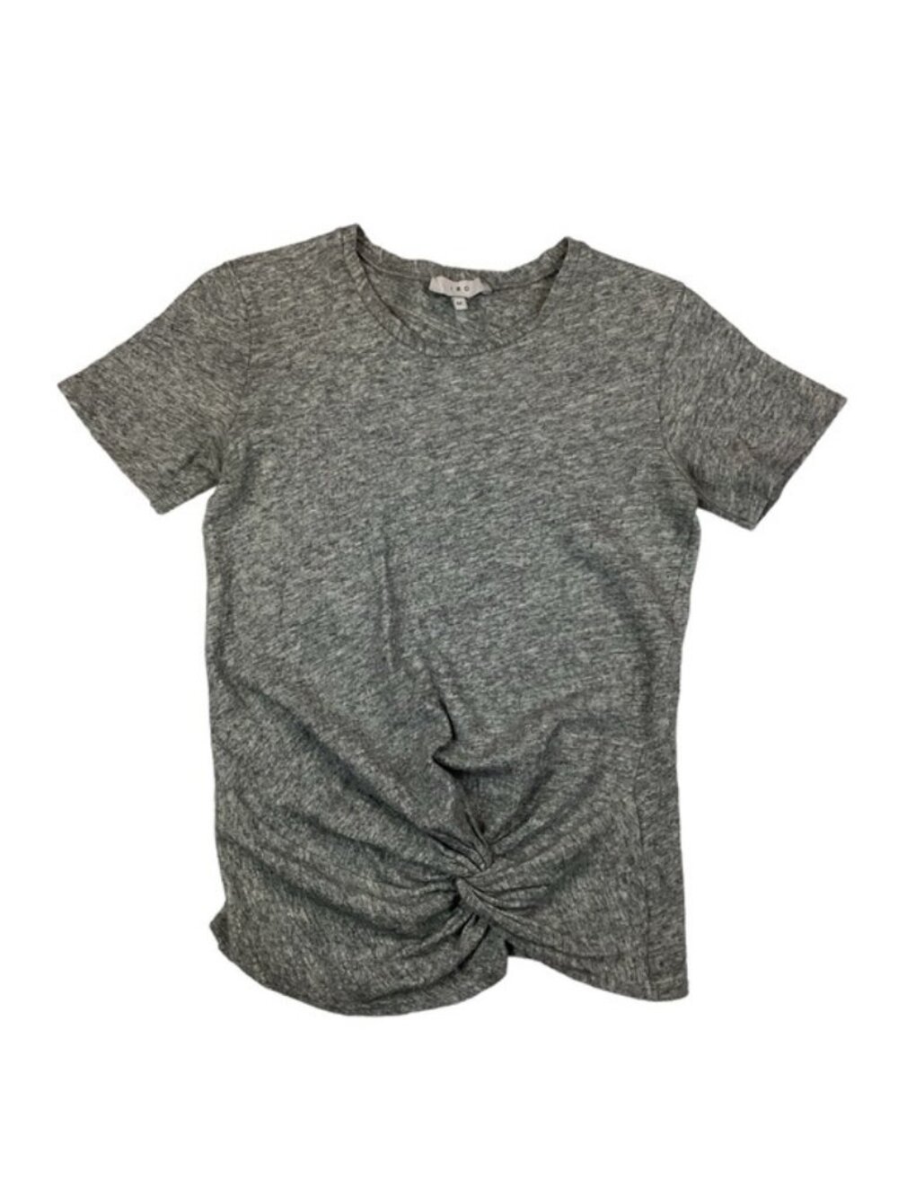 IRO Laura Tie Knot Top Cotton/Wool Gray